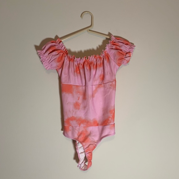 Missguided Tie-Dye Milkmaid Bodysuit - Picture 3 of 6